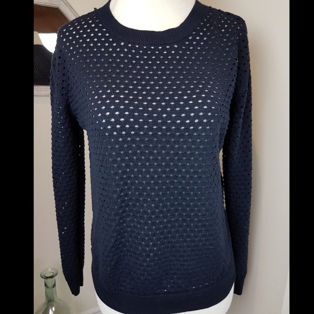 Selected femme eyelet pullover sweater size Small